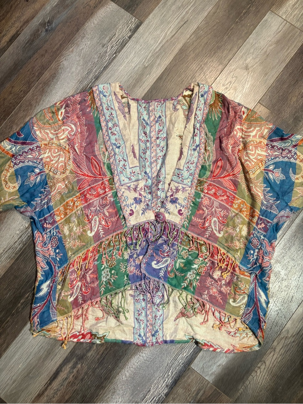 bohemian-style kimono cardigan O/S - Picture 7 of 9